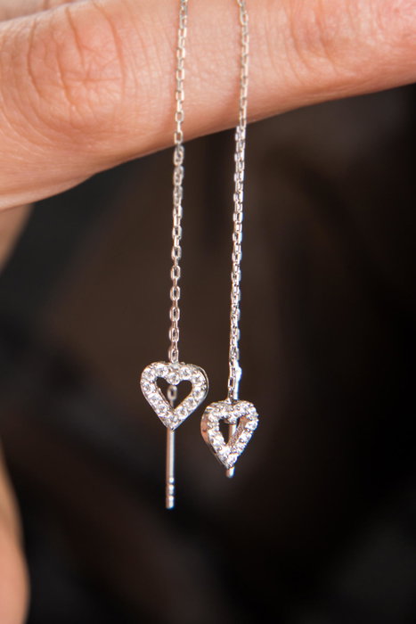 Heliophilia Silver EKR2006 Pendientes de Plata de Ley 925 con Circonitas Heliophilia Silver EKR2006 Pendientes de Plata de Ley 925 con Circonitas